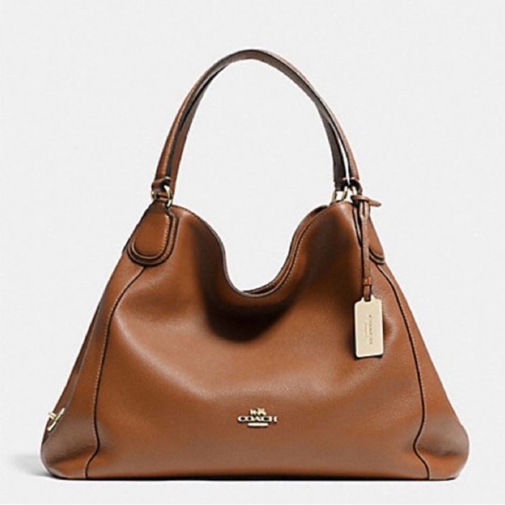 Coach Brown Shoulder Bag with Premium Leather